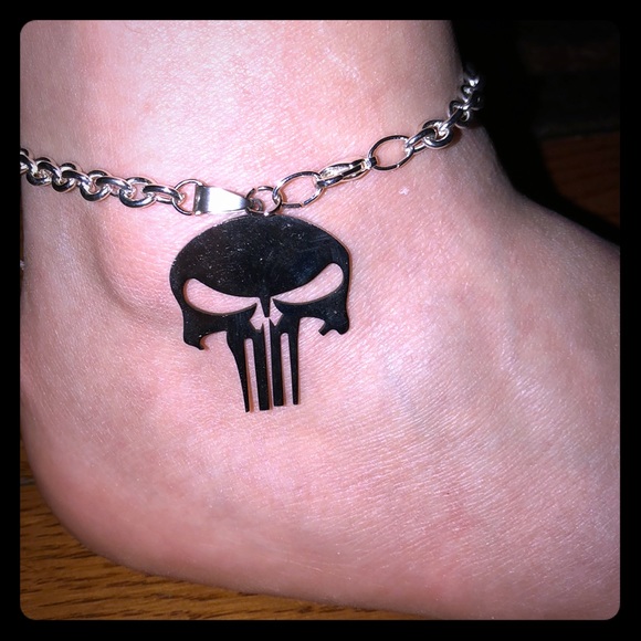 Punisher Handmade Anklet - Picture 1 of 1